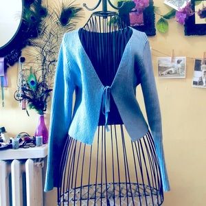 Baby blue cardigan